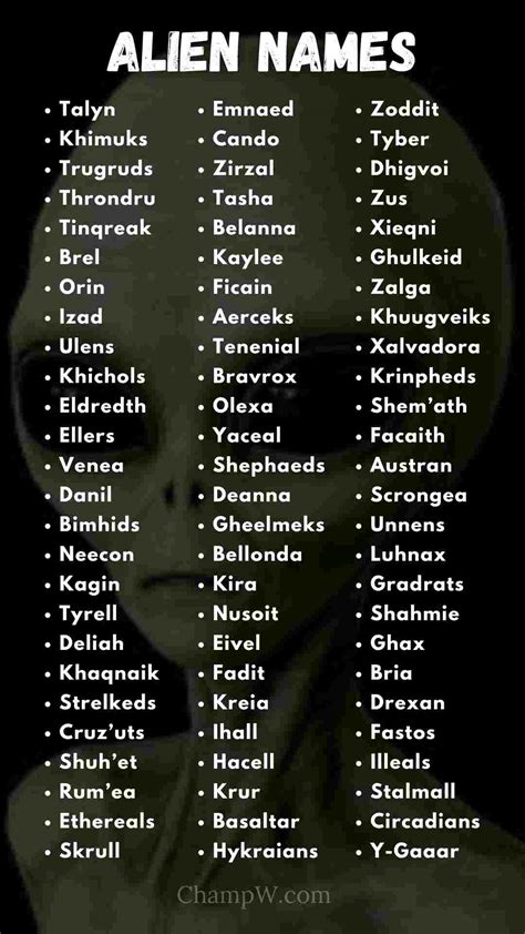 alien baby names.